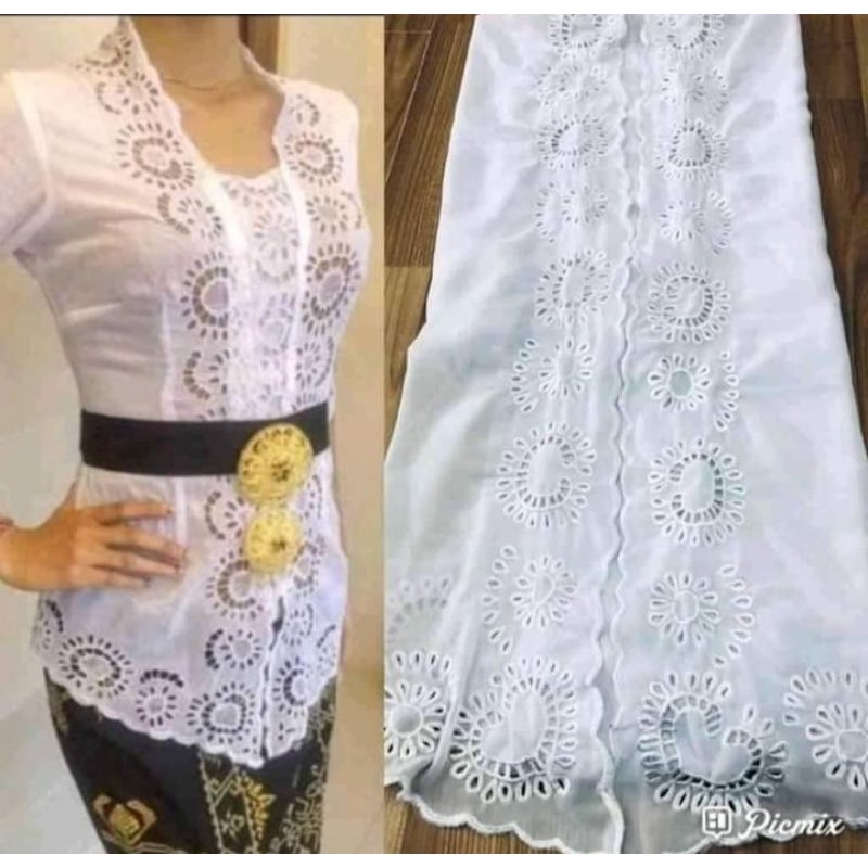 Kebaya Jadi, kebaya Bali, kebaya wanita, kebaya putih
