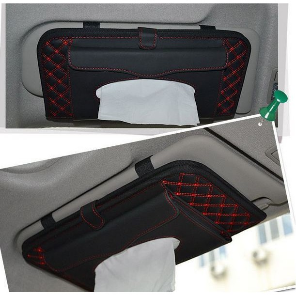 Kotak Holder Tempat Tissue Tisu sun Visor Tempat CD Mobil