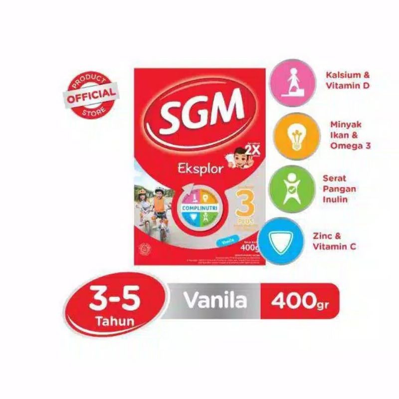 

SGM EKSPLOR 3+ 400GR VANILLA / MADU