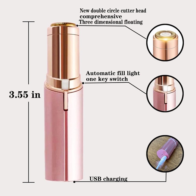 Mini Lady Shaver Pencukur Cukuran Bulu Rambut/Penghilang Bulu Women Hair Remover Elektrik Mini-8