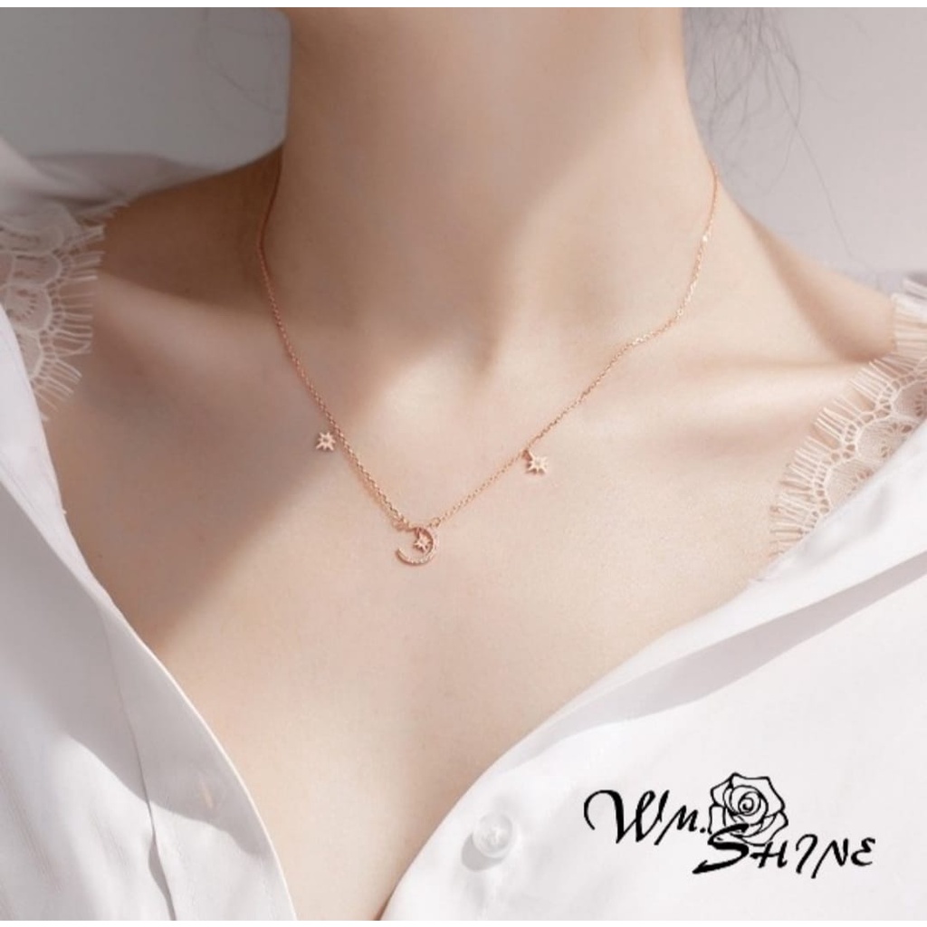 Wm.Shine XingYue Necklace 029 Kalung Wanita Perak S925