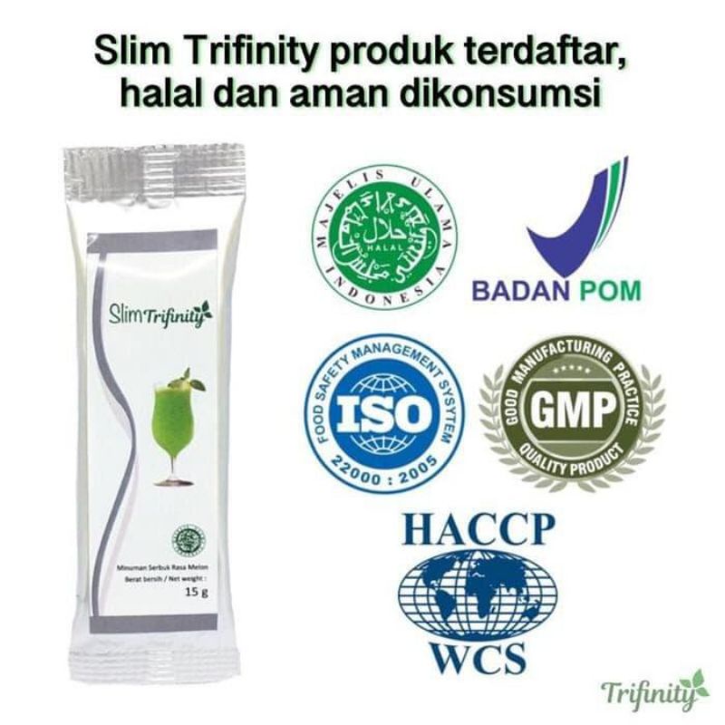 [ ORIGINAL ] Slim Trifinity Pelangsing Ampuh Detox Alami Tanpa Diet Slimming Herbal