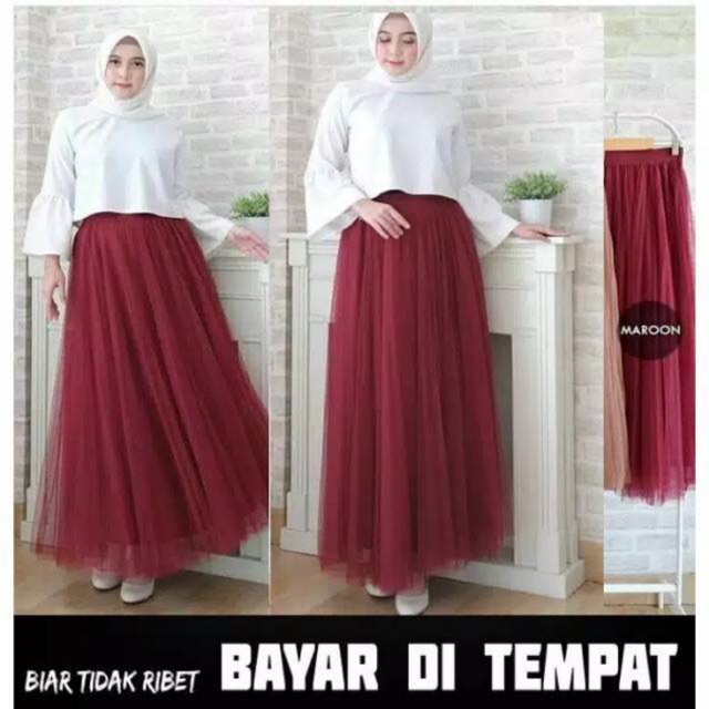 ROK TUTU POLOS ADA FURING ROK TUTU ROK JARING ROK 