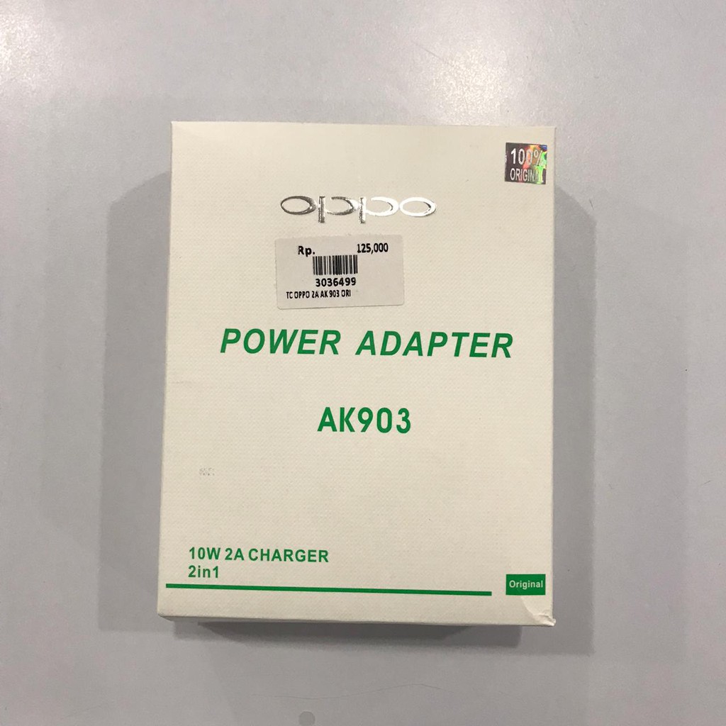 CHARGER OPPO POWER DAPTER AK903 10W 2A ORIGINAL