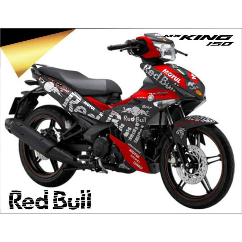 Decal Sticker Stiker MX KING variasi warna Redbull