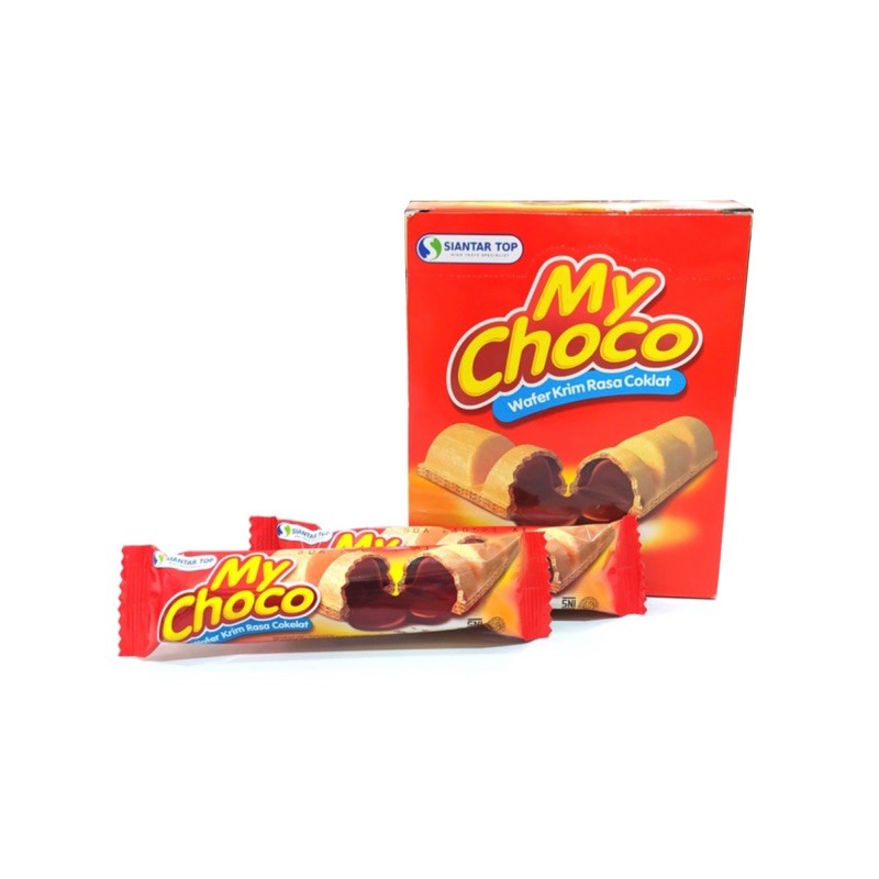 

WAFER STIK ROLL COKLAT BISKUIT MY CHOCO SIANTAR TOP BOX