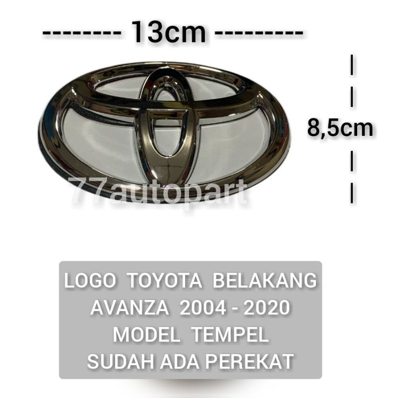 Logo toyota avanza 2004 sampai 2020 bagian belakang