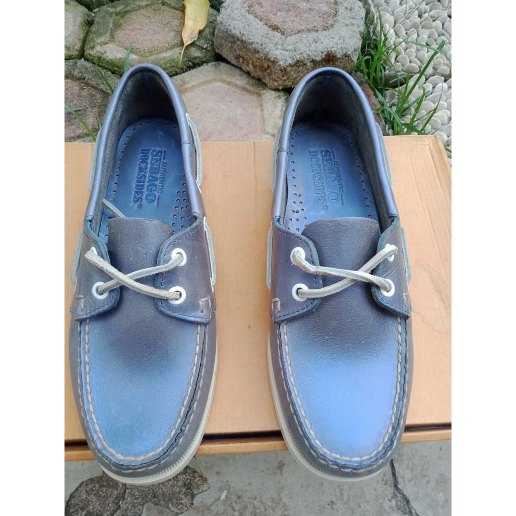Flat Shoes Merk Sebago - Metallic Sky Size 37,5