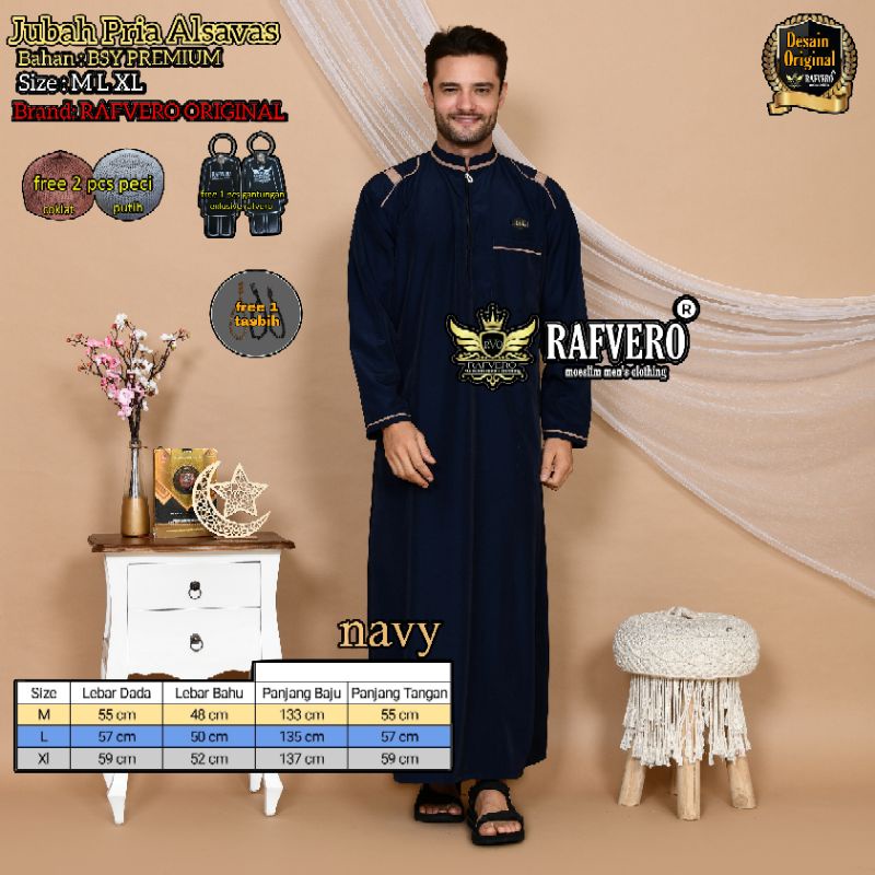 Gamis Jubah Pria Alsavas ORIGINAL RAFVERO