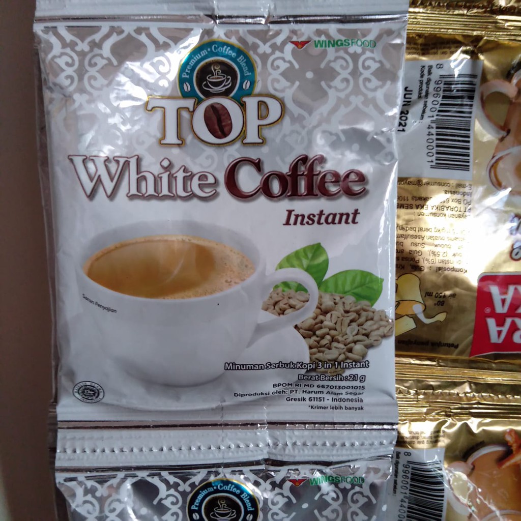 

TOP WHITE COFFE INSTANT SACHET 21 GRAM