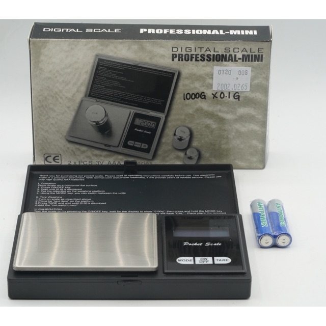 Timbangan Perhiasan Emas Berlian 1000G - 0.1G Scale Jewelry Gold Gram Weight - SKU 2.002.0265 - TSC0