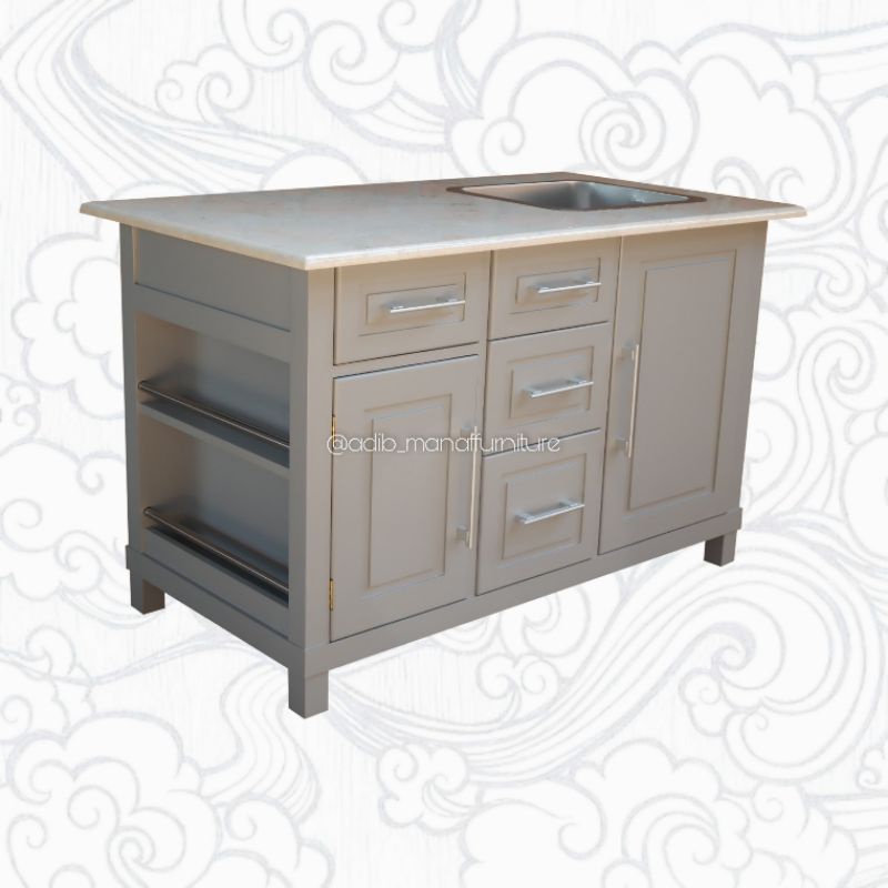 Island Table 130 INCESS - Kitchen Island - Kitchen Set