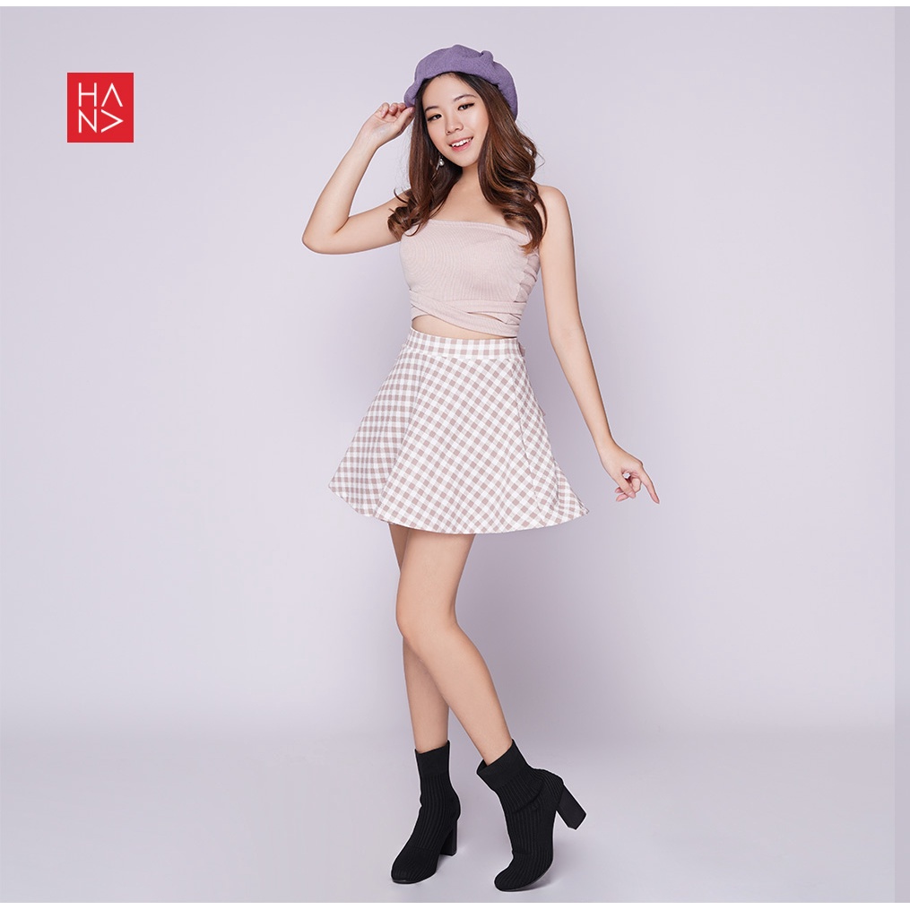 HanaFashion JKT - Yena Mini Skirt Printing Rok Mini Wanita Korea - SK175