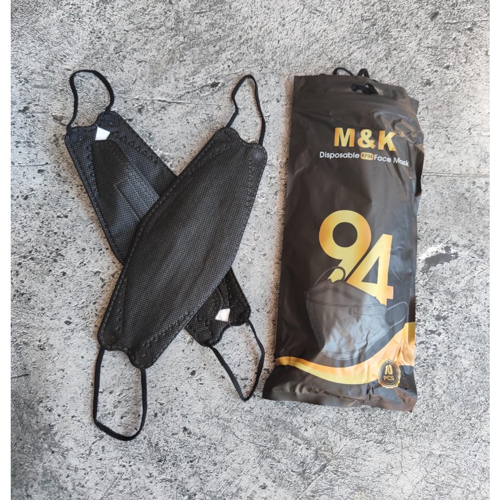 MK KF94 BLACK - MASKER KF94 MK KOREA KF94 4PLYIMPORT PACKING PREMIUM - ORIGINAL