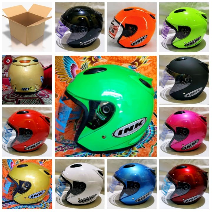 HELM INK KW MODEL CENTRO SNI FREE STIKER INK PAKING BOX
