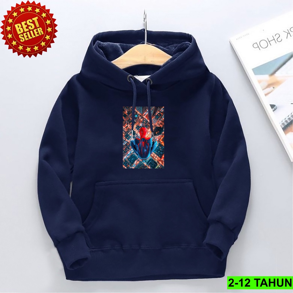 Hoodie Anak Laki Laki Perempuan / Hodie Anak Usia 2 3 4 5 6 7 8 9 10 11 12 Tahun / Jaket SPIDERMAN Anak Cewek Cowok / Switer Distro Bisa Cod / Suiter Anak Terbaru / Sweeter Anak / Switer Anak