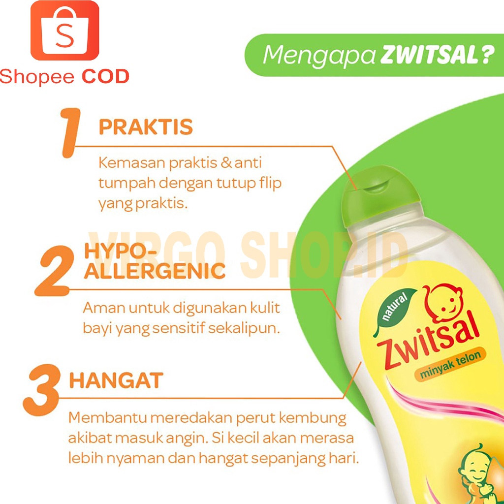 ZWITSAL MINYAK TELON BAYI BABY OIL NATURAL 100ML / Zwitsal Natural Baby Minyak Telon 100ml / Minyak Telon / Baby Oil / Minyak Telon Zwitsal / Baby Oil Zwitsal / Minyak Telon Bayi