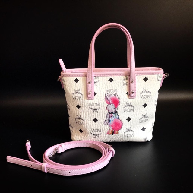 Mcm Sling Bag Pink authentic