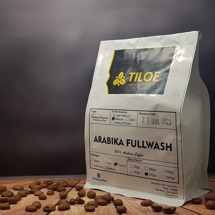 

Kopi Arabika fullwash puntang haruman jawa barat 155 gram bubuk/Biji