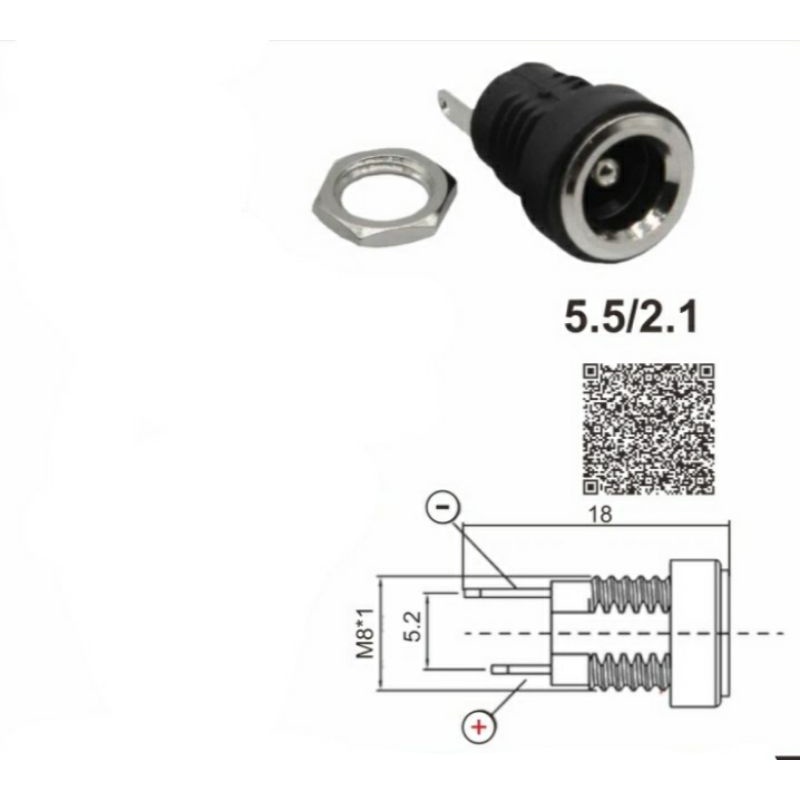 soket DC input