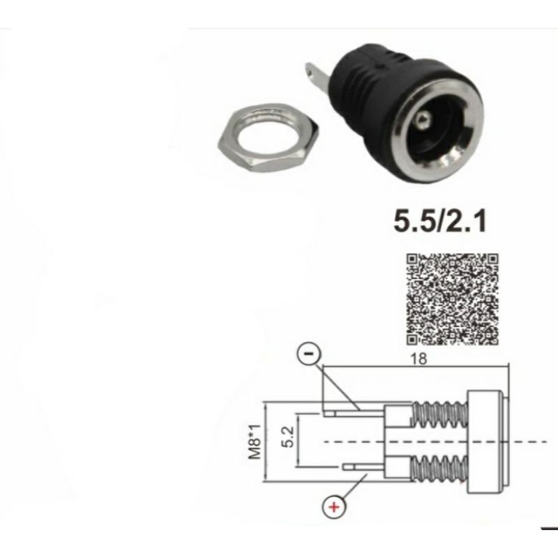 soket DC input