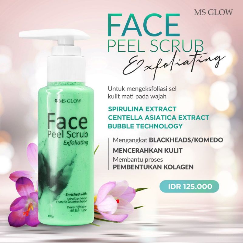 SIAP KIRIM MS GLOW FACE PEEL SCRUB EXFOLIATING/ PEEL SCRUB MS GLOW