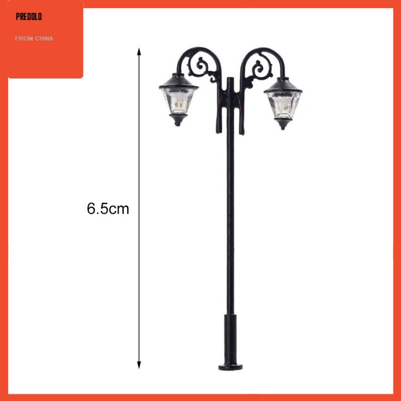 5pcs Ornamen Lampu Jalan Taman Mini Ho 1 / 87 3v Untuk Dekorasi Layout