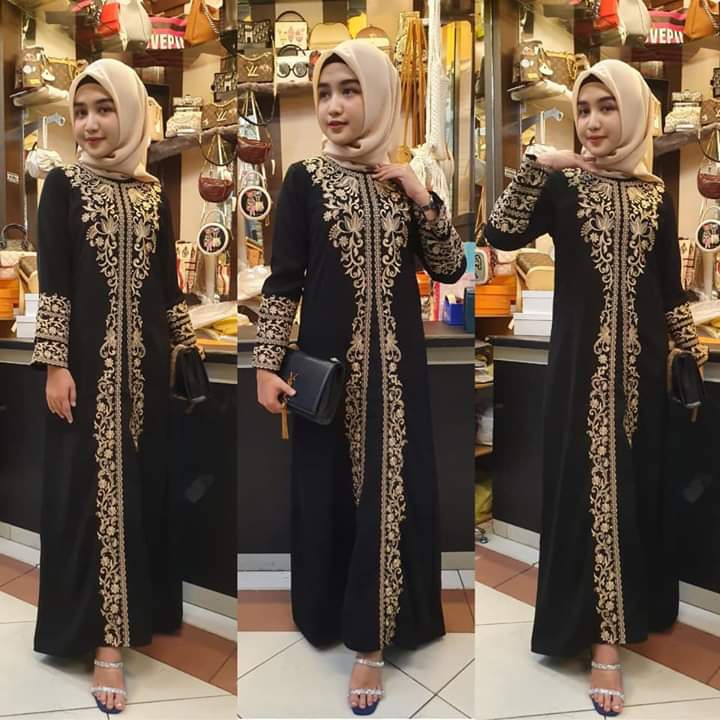 ABAYA TURKI | ABAYA ARAB | ABAYA HITAM | GAMIS ABAYA | ABAYA TURKEY | ABAYA JUMBO PREMIUM REALPICT