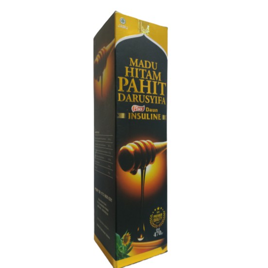 

Madu Hitam Pahit Darusyifa Plus Daun Insuline 470gr Insulin