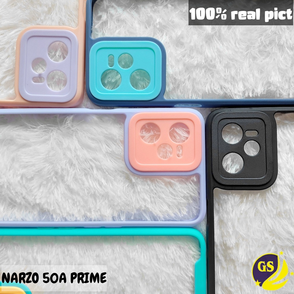 REALME NARZO 50A / NARZO 50A PRIME Case Candy Pastel Bumper Shockproof Macaron Plating Acrylic Casing