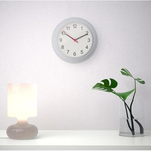 Promo  Perlengkapan Dapur IKEA RUSCH Jam dinding  White   Best seller