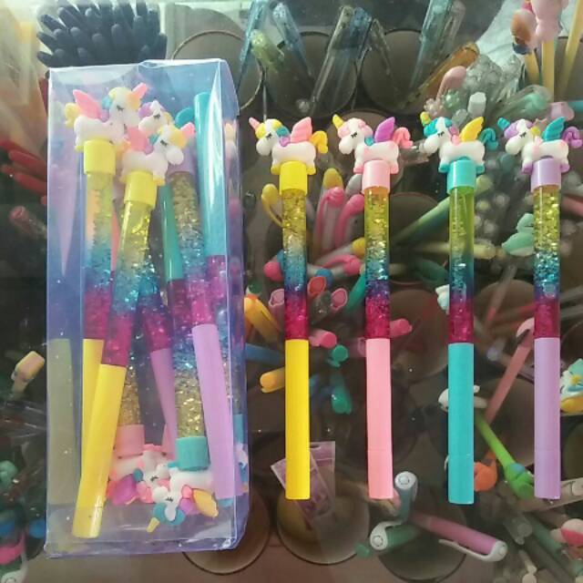 

Bolpen Gel GLITER motif KUDA PONY part 3 ( eceran )