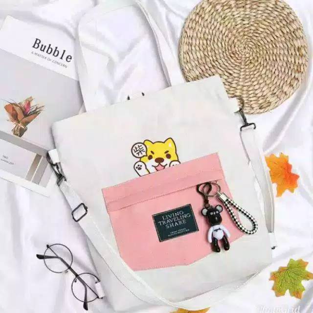 Tote Bag Boneka / Tote Bag Wanita Termurah Bisa Bayar Ditempat