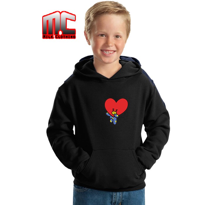 Jaket Sweater Hoodie Anak BT21 TATA lucu Uniqlo  - MIlk Clothing