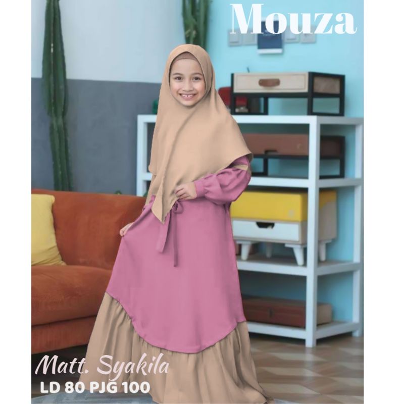 GR GAMIS ANAK  MOUZA TERBARU SR588 / SYARI ANAK HIJAB