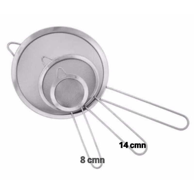 Saringan stainles mpasi 8 cmn/ 14 cmn