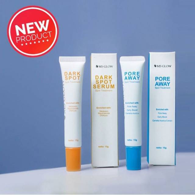 Pore Away Ms Glow Dark Spot Ms Glow mengecilkan pori-pori  
