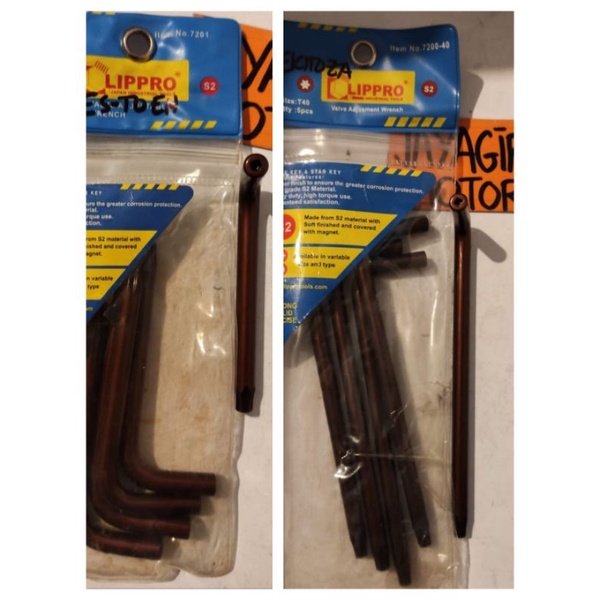 Lippro Kunci L Baut Klep T40 S2 Setelan Motor Bintang Bebek Matic Setel Stel Stelan Model Mesin Mura