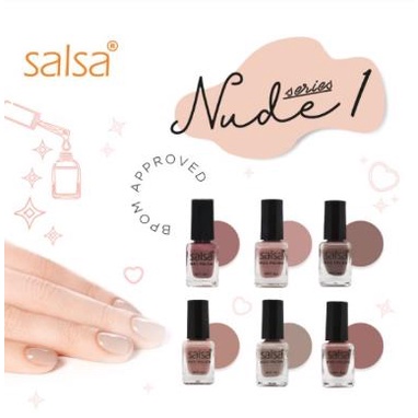 [SATUAN] * NCC * Salsa Kutek Nude 01 Cat Kuku Nail Polish Kitek Cutex - Netto 8 ml