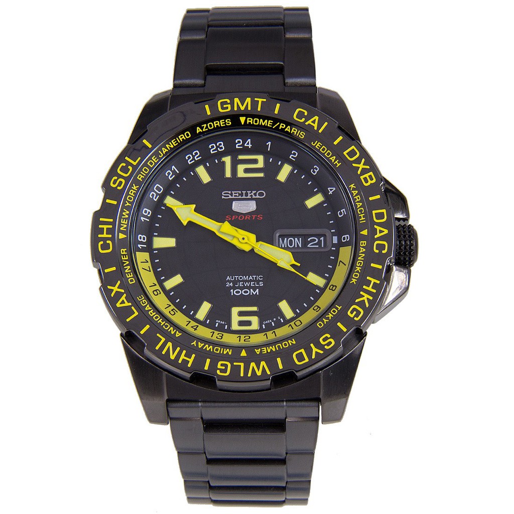 Jam Tangan Pria Seiko 5 Sports Automatic SRP689K1 Stainless Steel Hitam SRP689