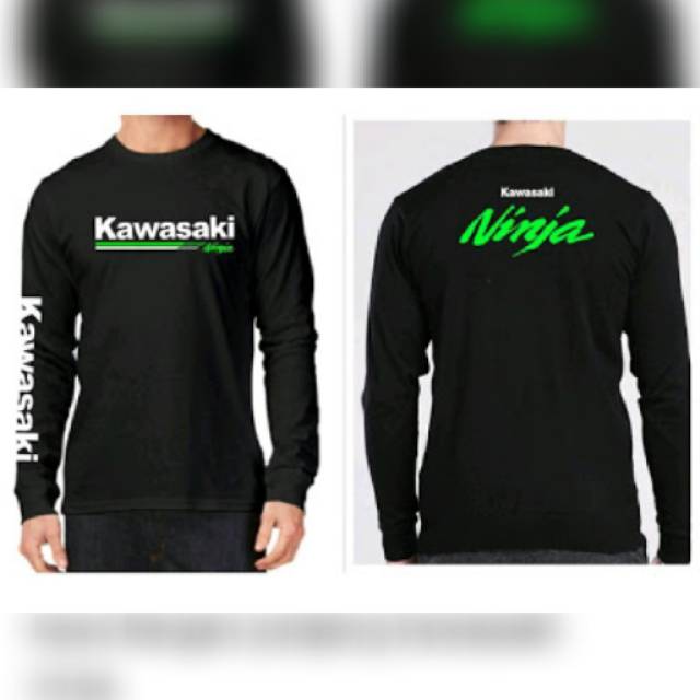 tshirt-kaos lengan panjang ninja kawasaki