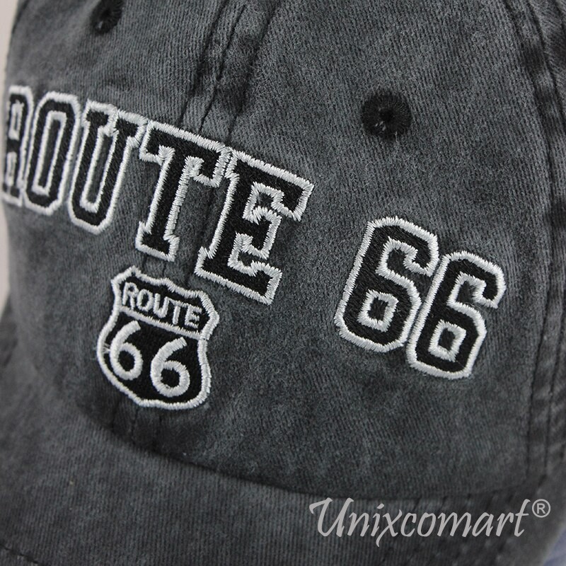 Topi Baseball ROUTE 66 Hat Cap Casual Sport Distro Vintage Topi Pria Wanita Dewasa