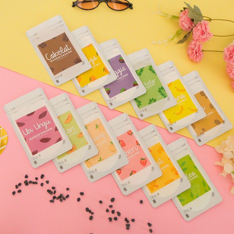 MASKER ORGANIK 15 GRAM / MASKER ORGANIC  FACE MASK /