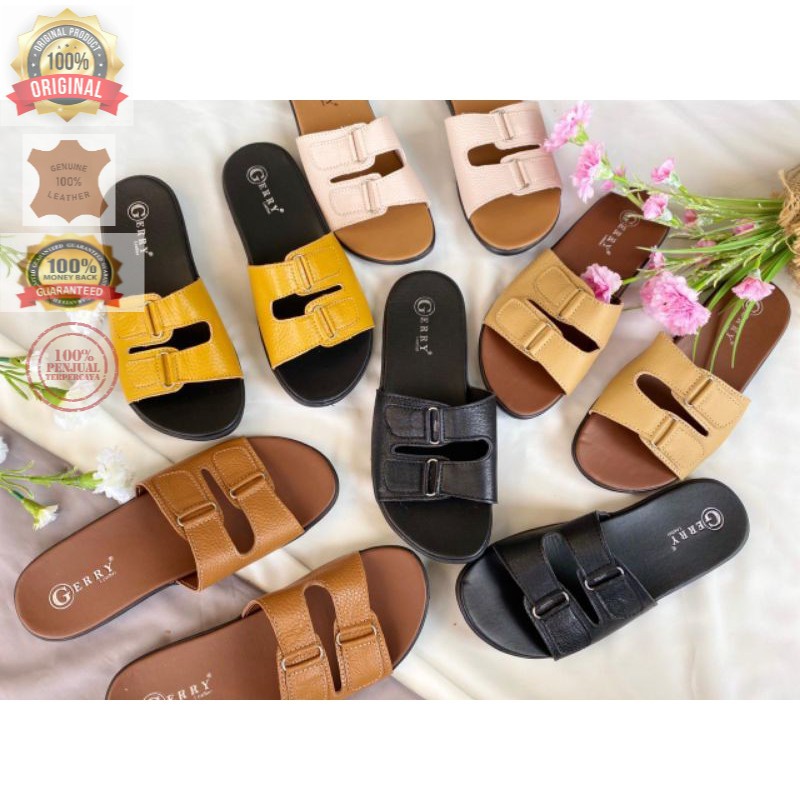 Sandal Wanita Kulit Asli Model Gesper | COD SANDAL PAPIRUT ASLI SUKAREGANG GARUT