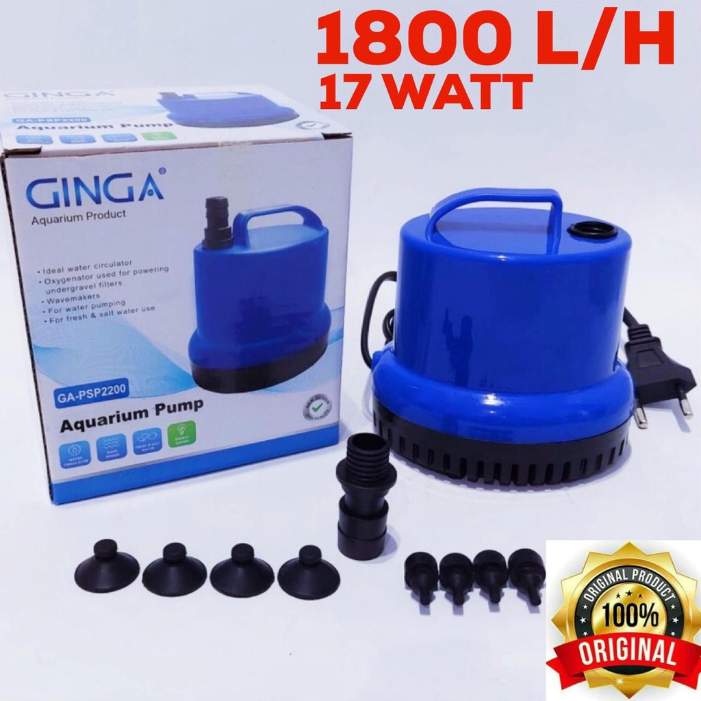 GINGA GA PSP 2200 - Pompa Air Celup Kolam Aquarium Aquascape PSP2200