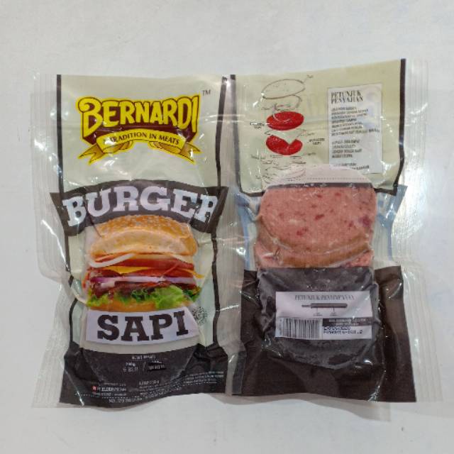 

[PREMIUM] BERNARDI beef burger 6s 250gr