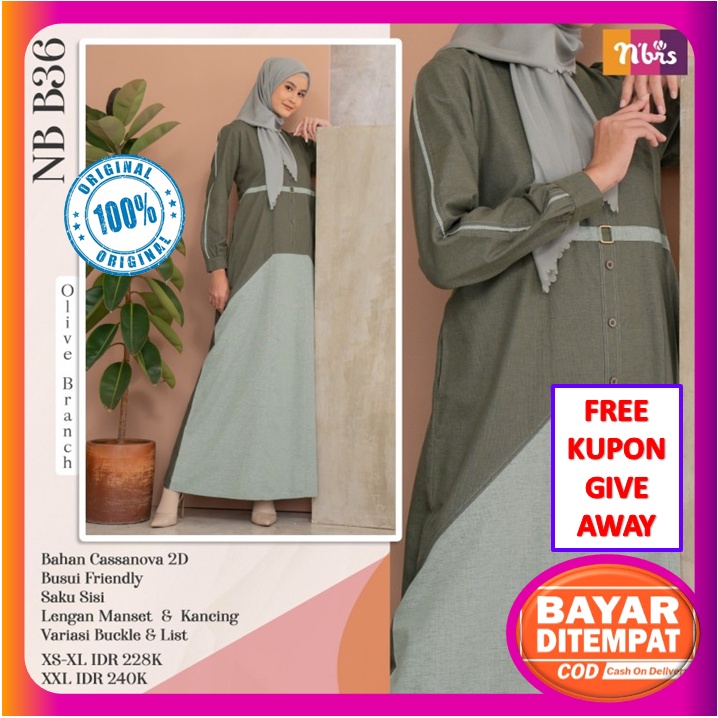 Gamis Nibras Terbaru 2021 Baju Dress Gamis Nibras Promo Wanita Dewasa Diskon Bahan Adem Halus Warna 