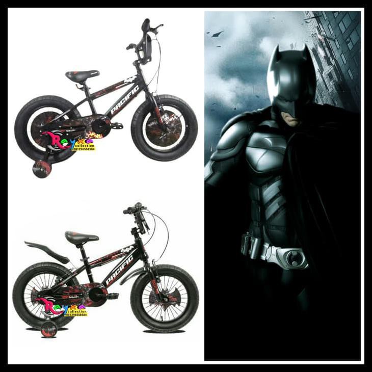 Ready Stok Sepeda Bmx Pacific Batman 16 Inch Sepeda Anak Ban Lebar