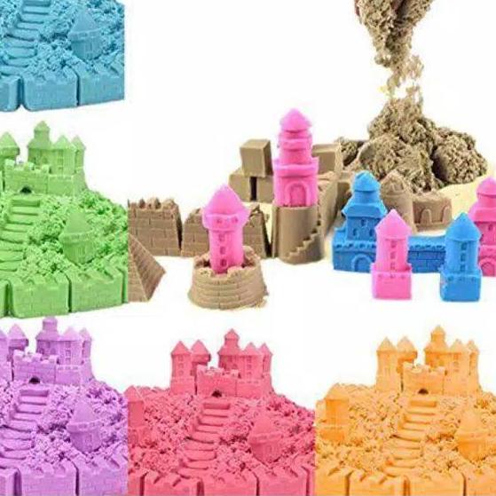 ➮ Mainan Edukasi Anak Pasir Ajaib Reffil sand 1kg ♖