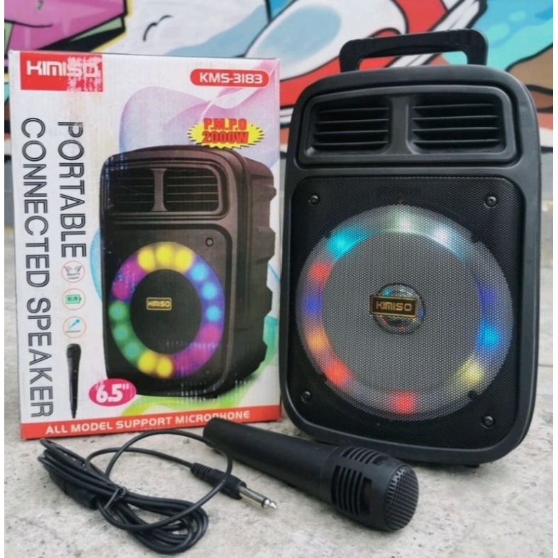 Speaker bluetooth KIMISO KMS-3183 UK 6.5 inch free mic karaoke